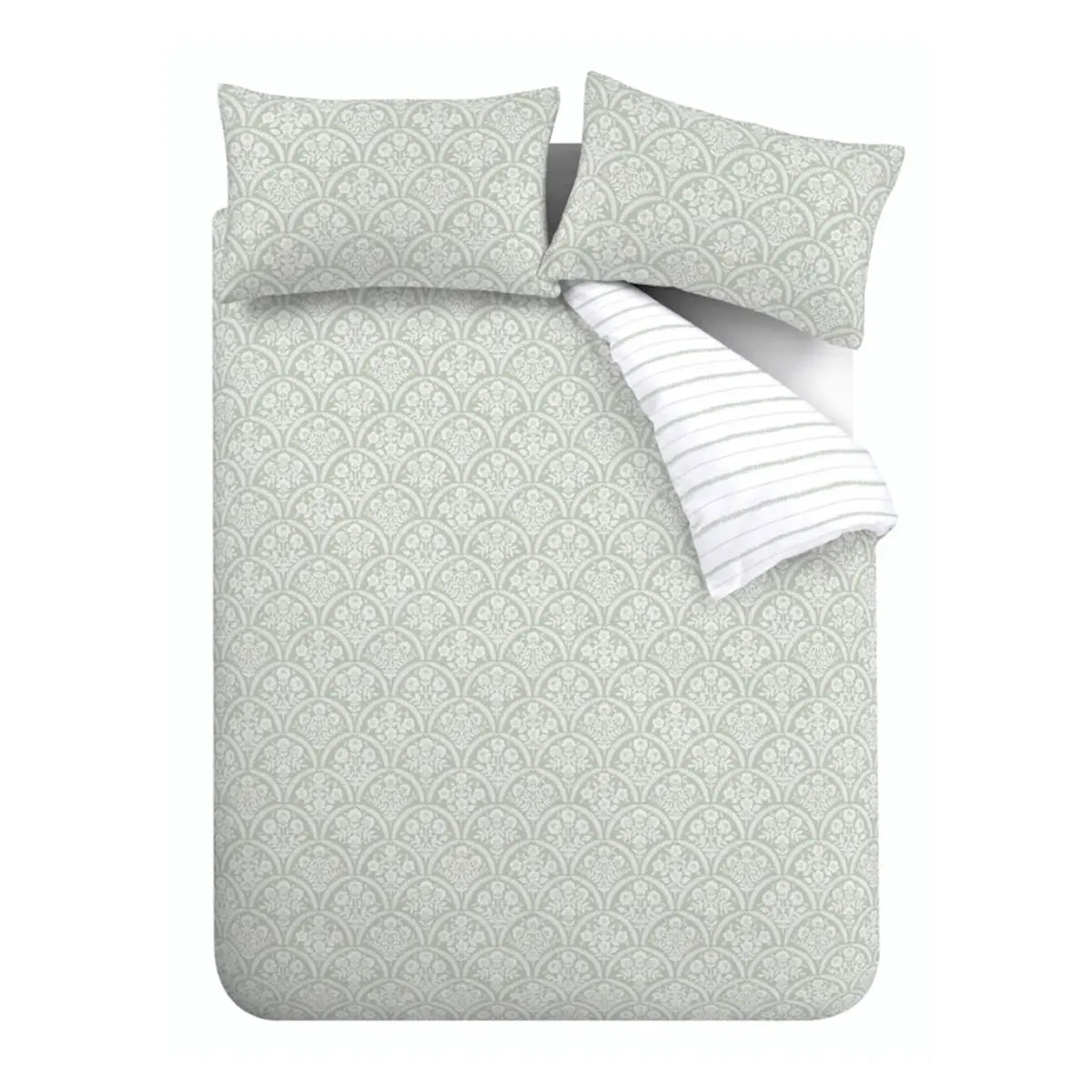 Scallop Floral 200 Thread Count Duvet Cover Set by Bianca