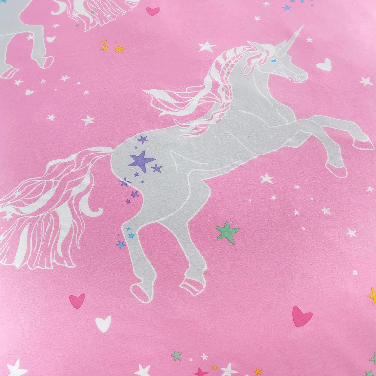 Unicorn Glow Kids Duvet Cover Set by Bedlam