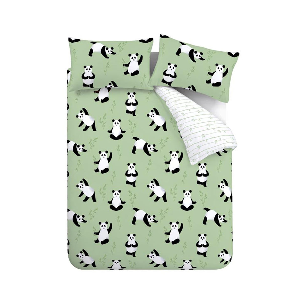Catherine Lansfield Panda Paws Kids Duvet Cover Set - Panda Paws Duvet Set