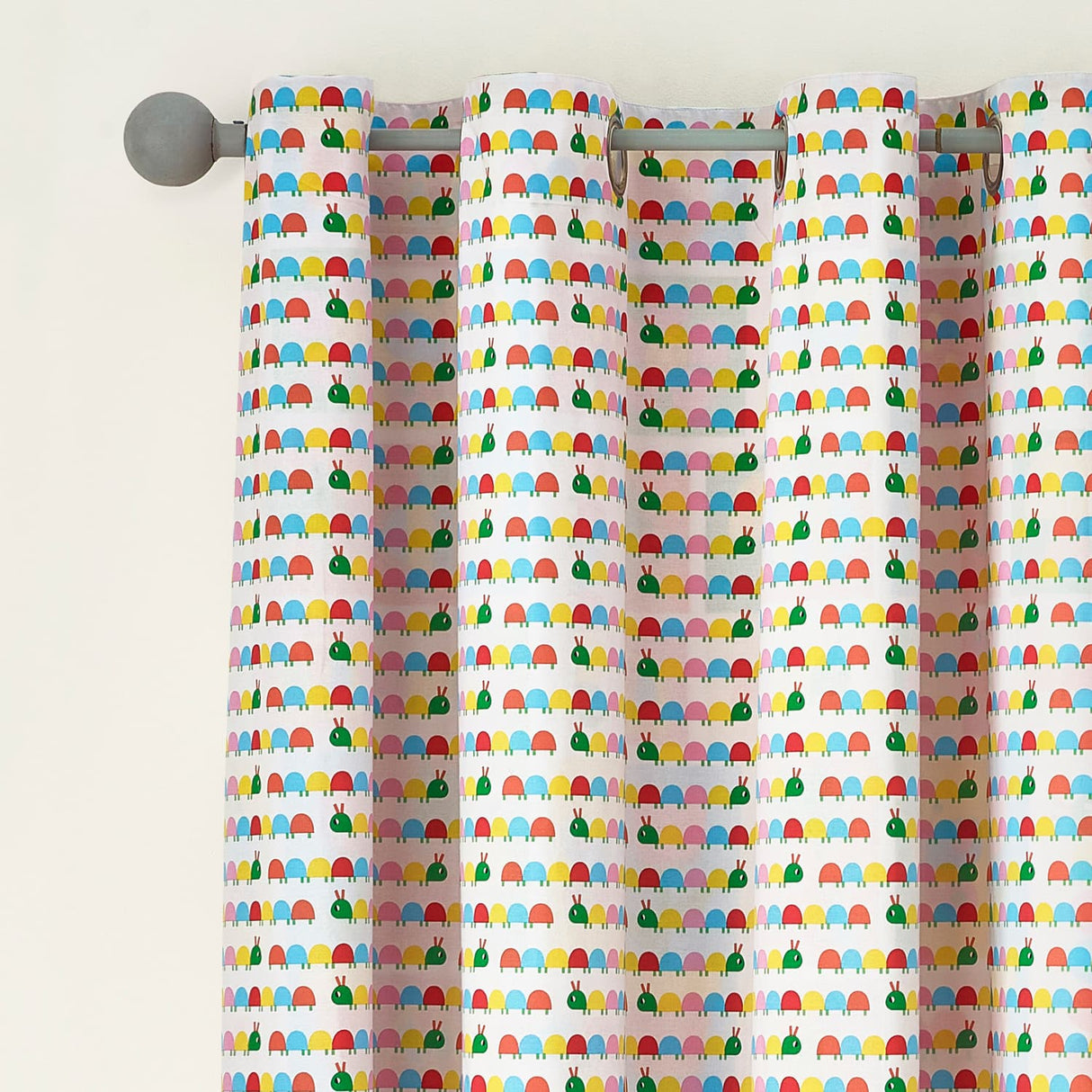 Catherine Lansfield Curious Caterpillar Kids Eyelet Curtains Polycotton - Curious Caterpillar Curtains