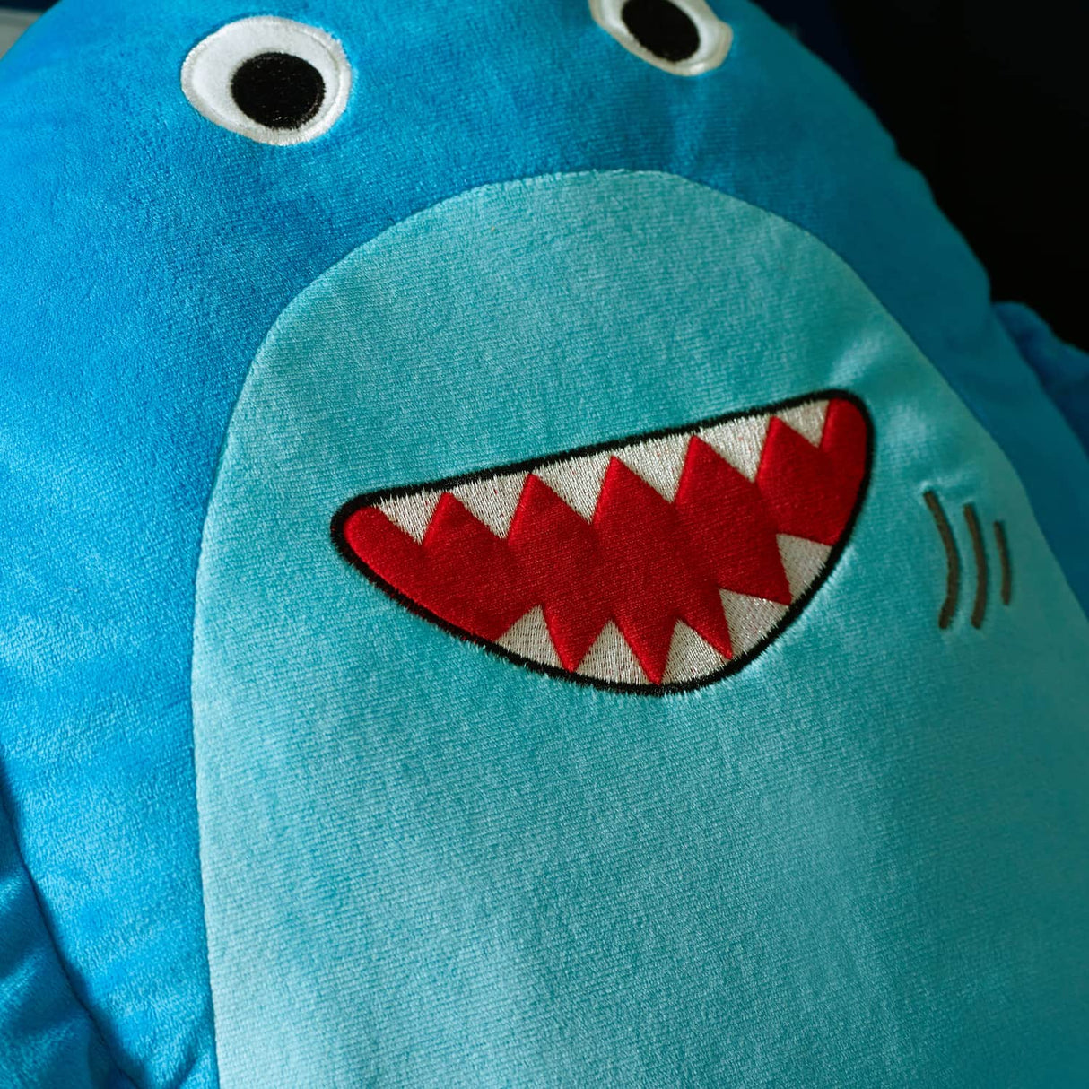 Catherine Lansfield Sheldon Shark 3D Kids Filled Cushion - Sheldon The Shark Cushion