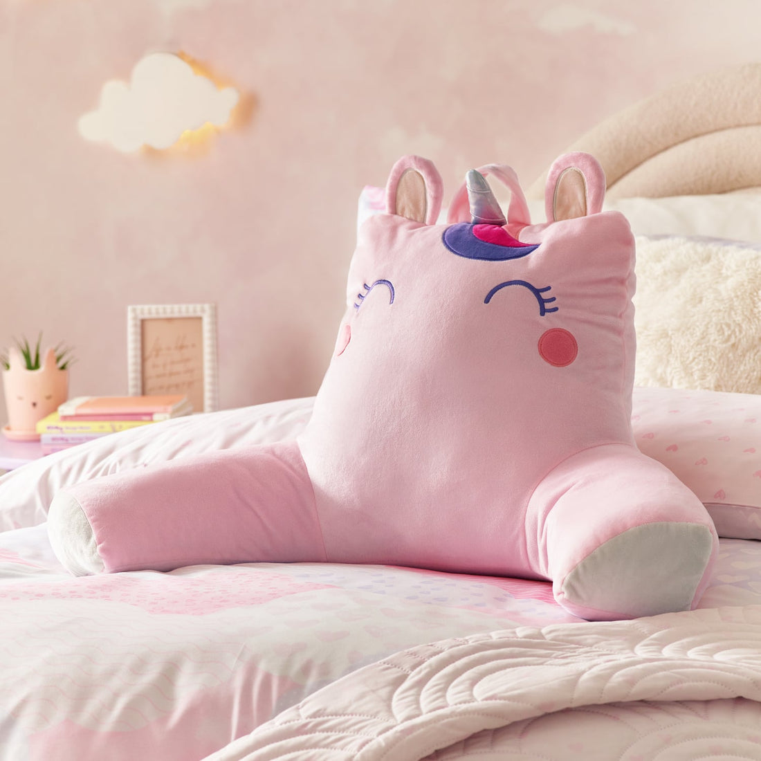 Catherine Lansfield Sparkle Unicorn Cuddle Cushion