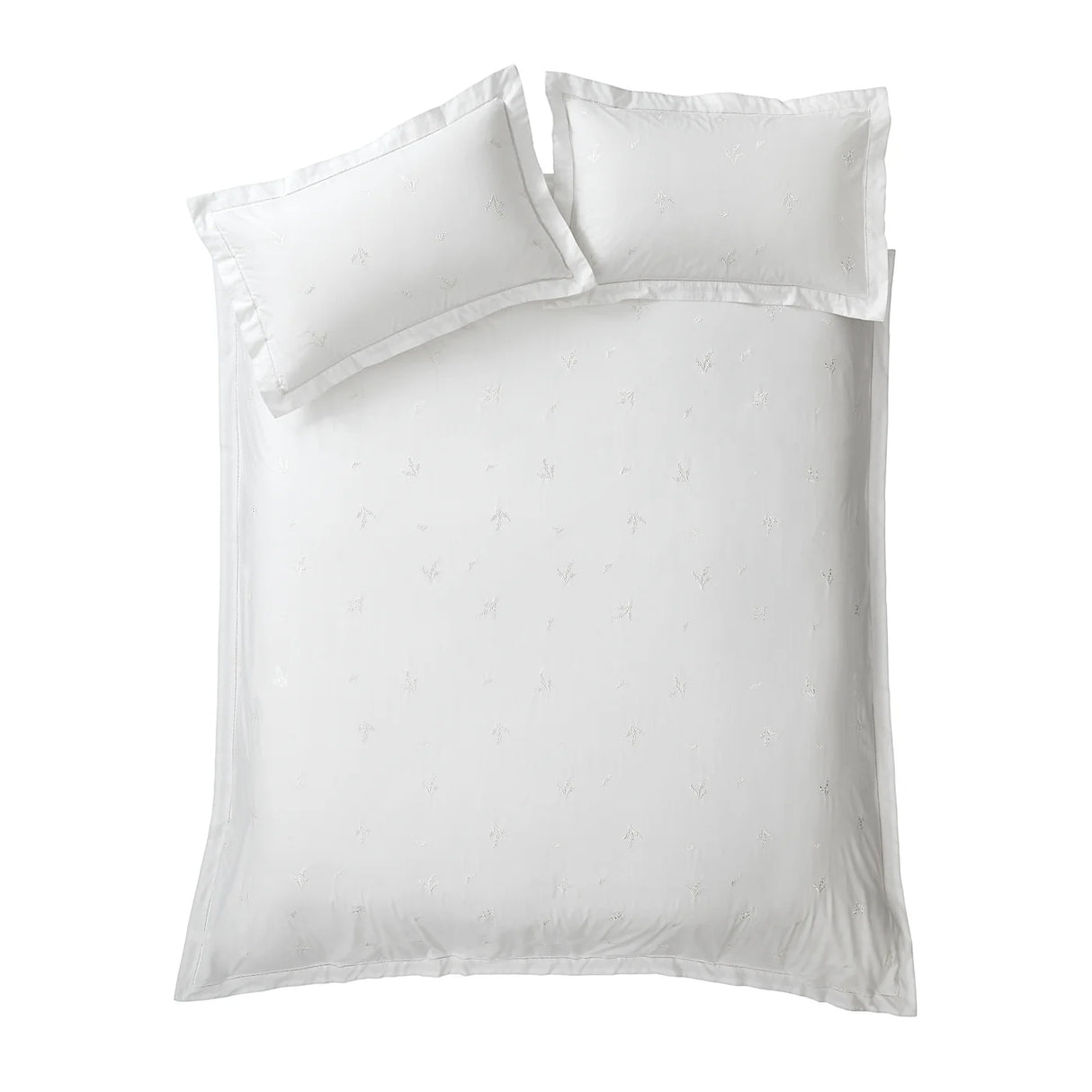 Bianca Lottie Floral Embroidery 180 Thread Count Cotton Duvet Cover Set 5