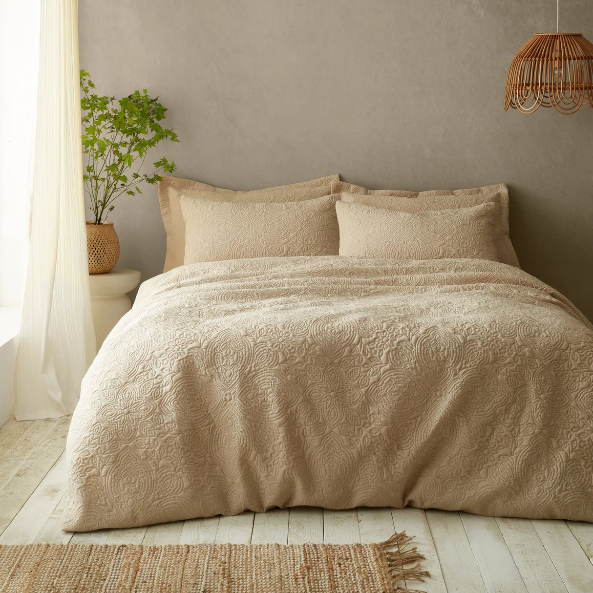 Pineapple Elephant Casablanca Pinsonic Duvet Cover Set Natural 5