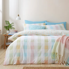 Catherine Lansfield Spring Check Duvet Cover Set