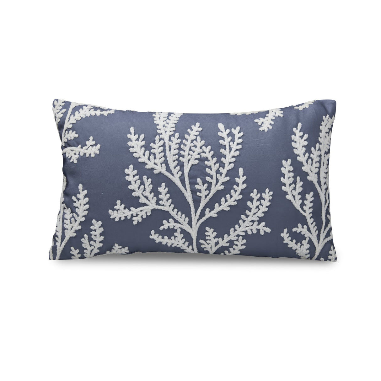 Catherine Lansfield Coral Leaf Embroidered Filled Cushion - Coral Leaf Cushion