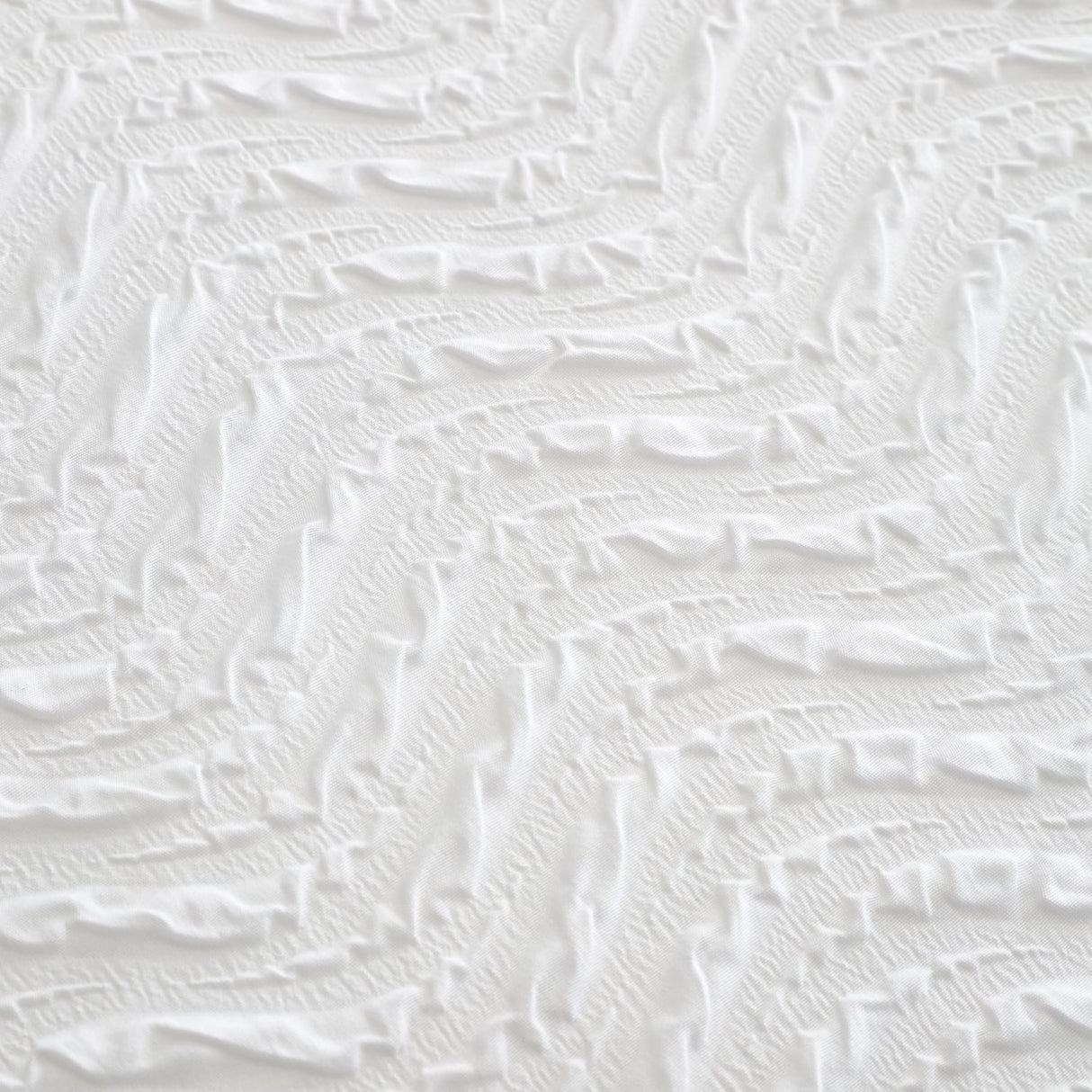 Catherine Lansfield Heatset Wave Duvet Cover Set - White - Heatset Wave White Duvet Set