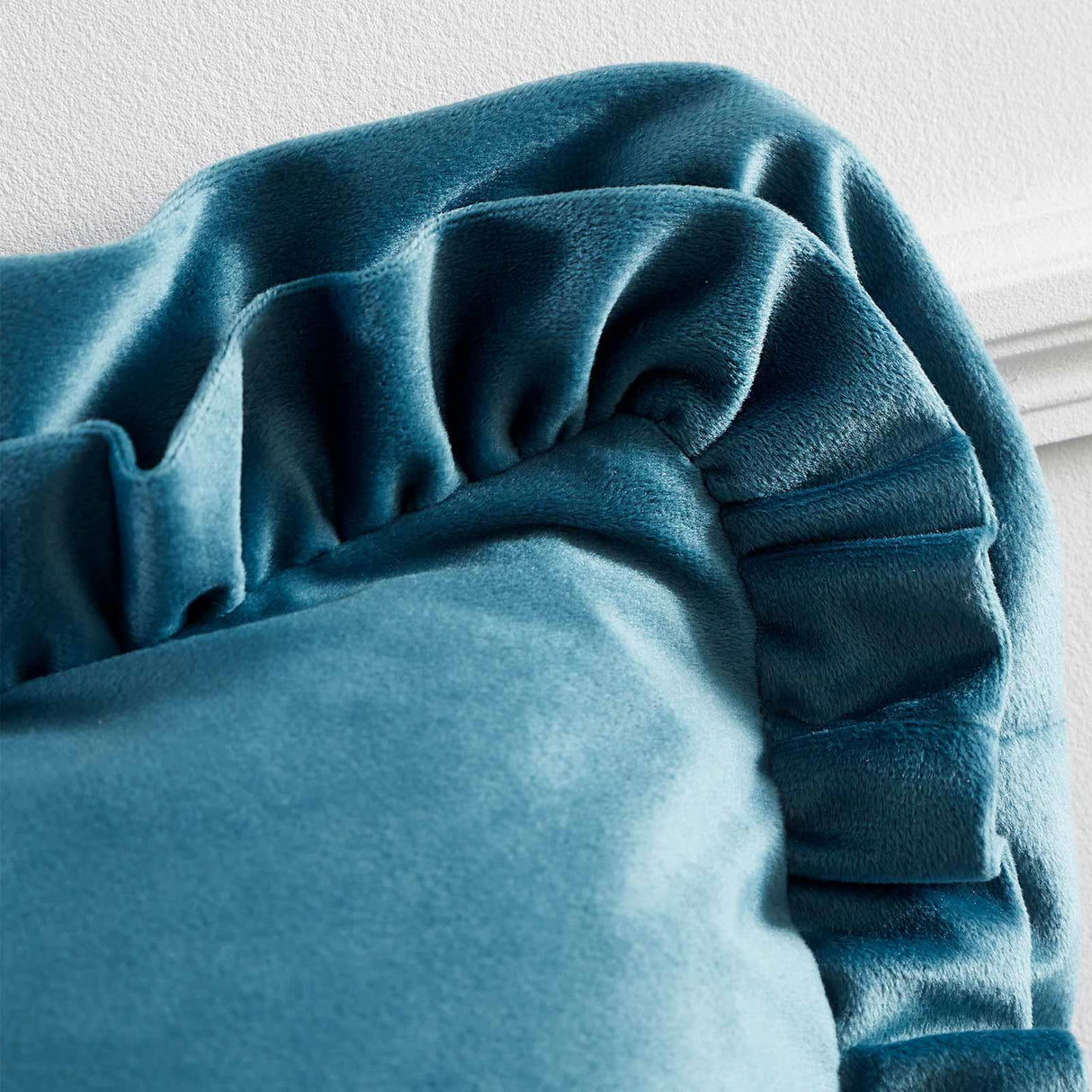 Catherine Lansfield So Soft Double Frill Filled Cushion 43cm x 43cm 31