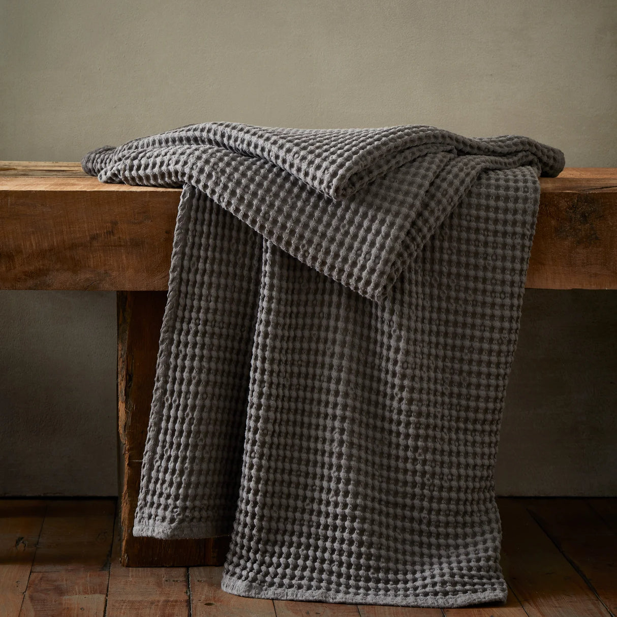 Pineapple Elephant Jaipur Chunky Waffle Cotton Throw 150x200cm 2