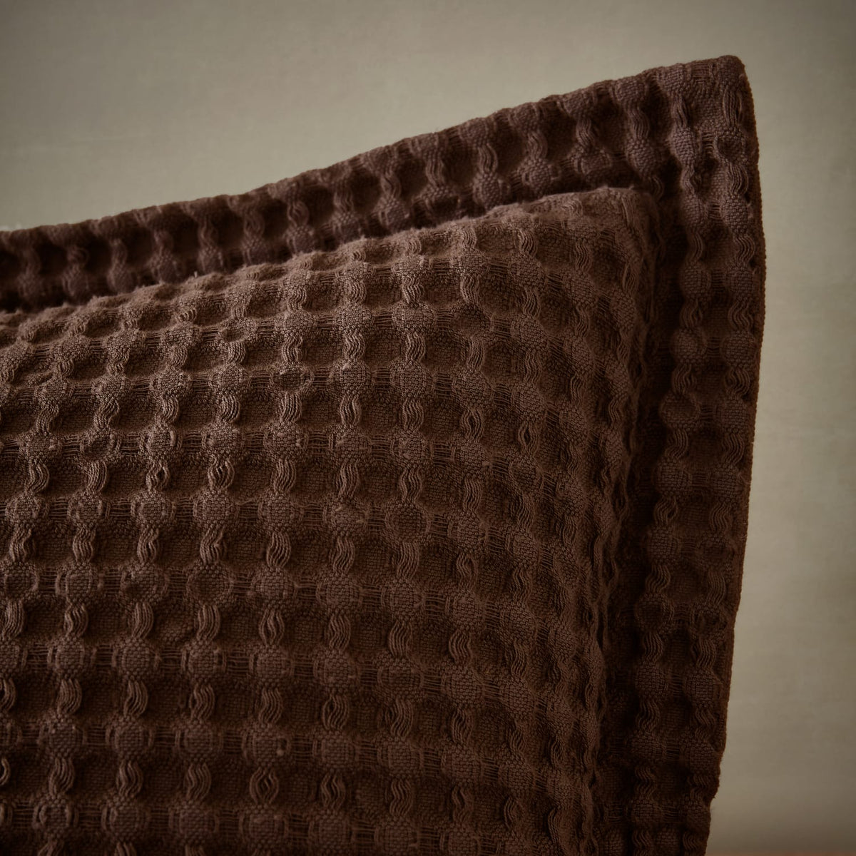 Pineapple Elephant Jaipur Grey Chunky Waffle Cotton 30x50cm Filled Cushion - Grey - Jaipur Waffle Chocolate Cushion