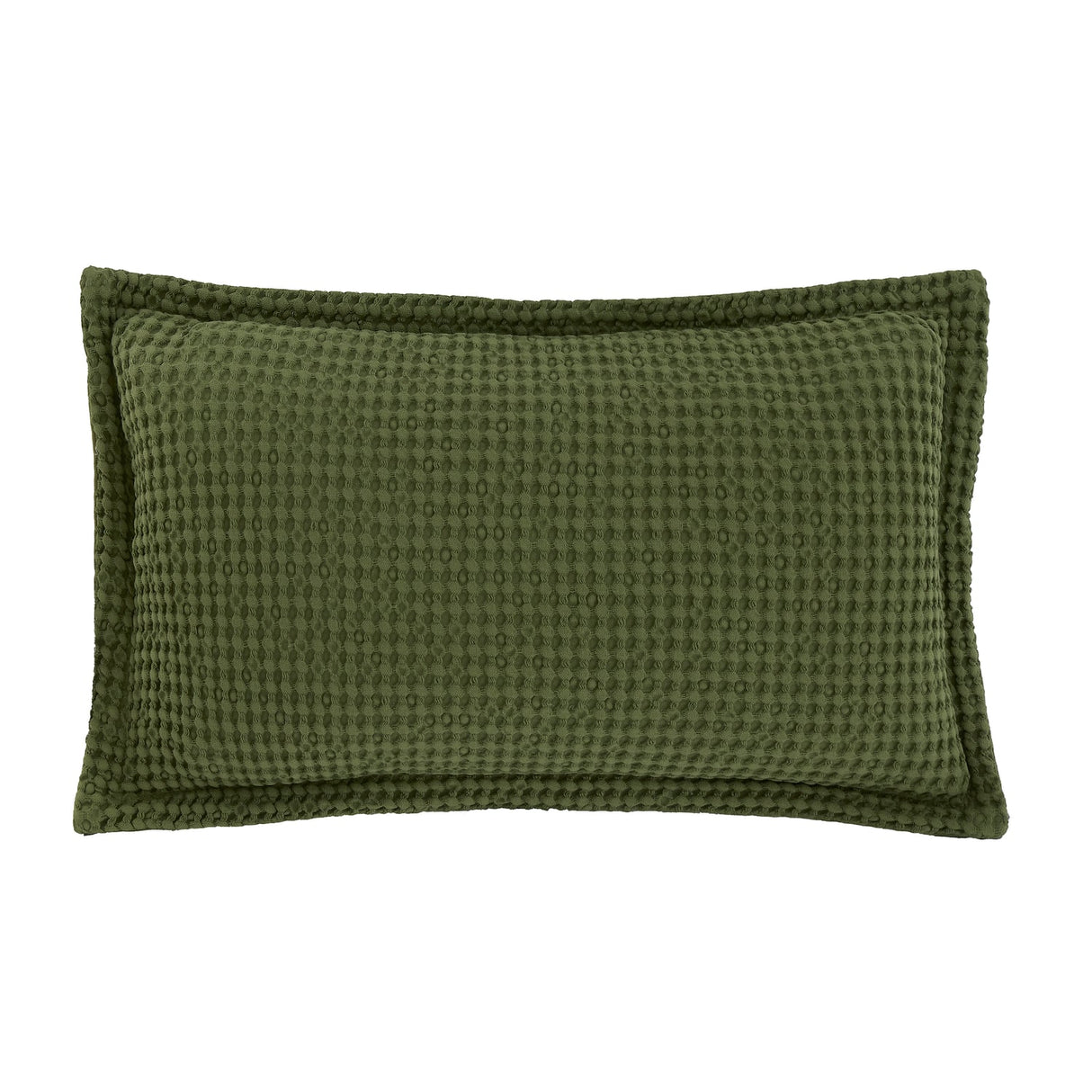 Pineapple Elephant Jaipur Grey Chunky Waffle Cotton 30x50cm Filled Cushion - Navy Blue - Jaipur Waffle Olive Cushion