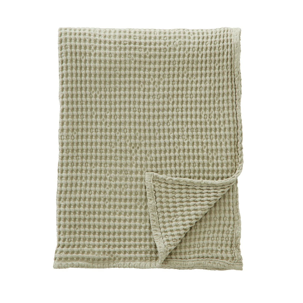Pineapple Elephant Jaipur Chunky Waffle 100% Cotton Throw – Caramel – 150cm x 200cm - Jaipur Waffle Sage Throw