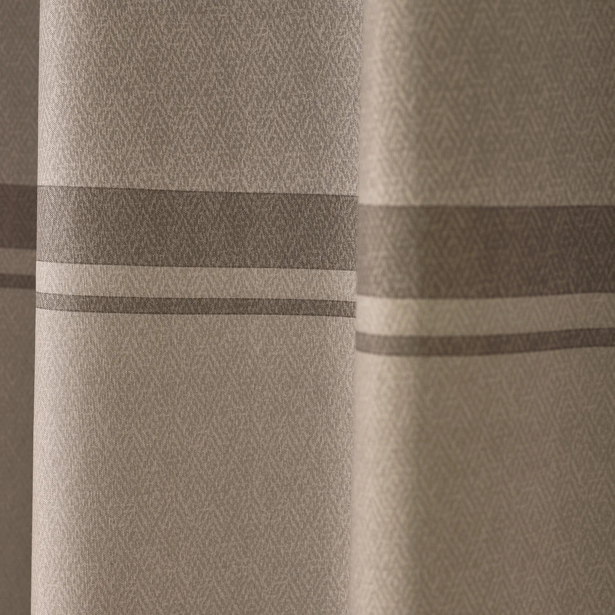 Catherine Lansfield Melville Lined Woven Texture Eyelet Curtains Pair - Green image 15