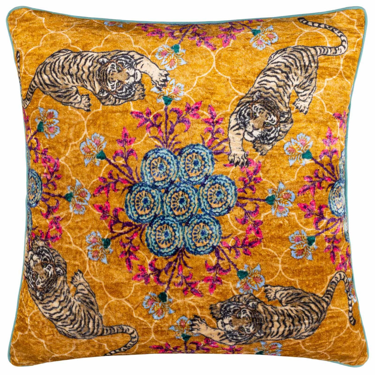 Tigerscope Cushion Cover 20" x 20" (50cm x 50cm) by Wylder Tropics 2