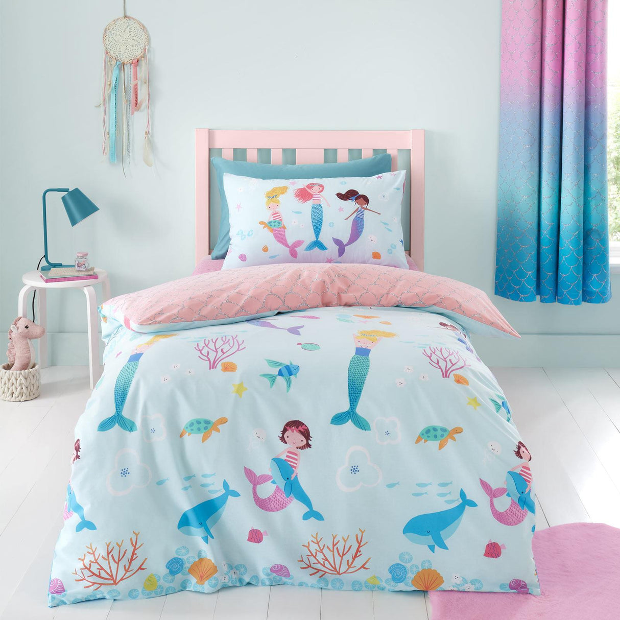 Mermaid Duvet Cover Set by Catherine Lansfield