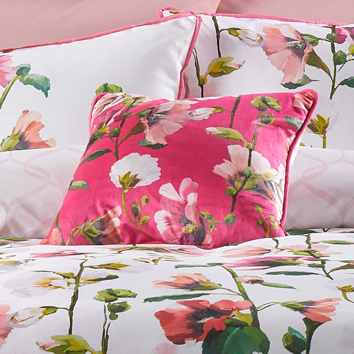 Soiree Layla Floral Velvet Filled Cushion 5