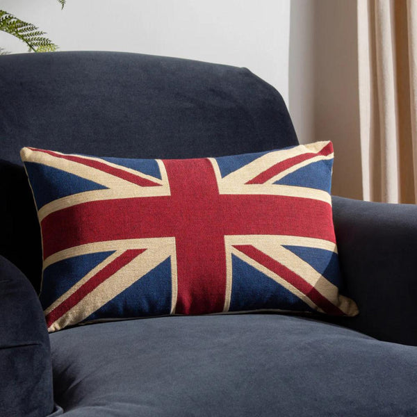 Union Jack Flag Tapestry Cushion