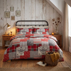 Alpine Patchwork Flannelette Duvet Cover Set