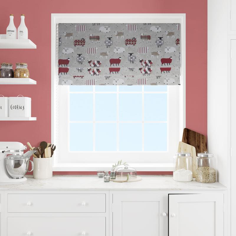 Baa Baa Peony Made To Measure Roman Blind by Style Furnishings