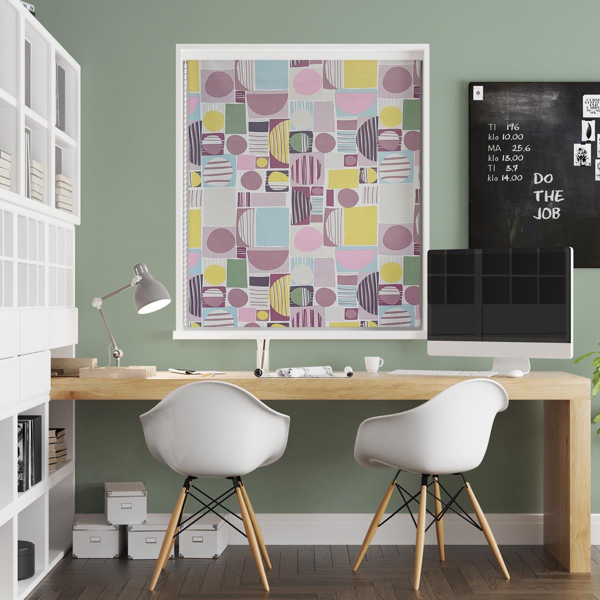 Carrie Violet Made To Measure Roman Blind by Style Furnishings