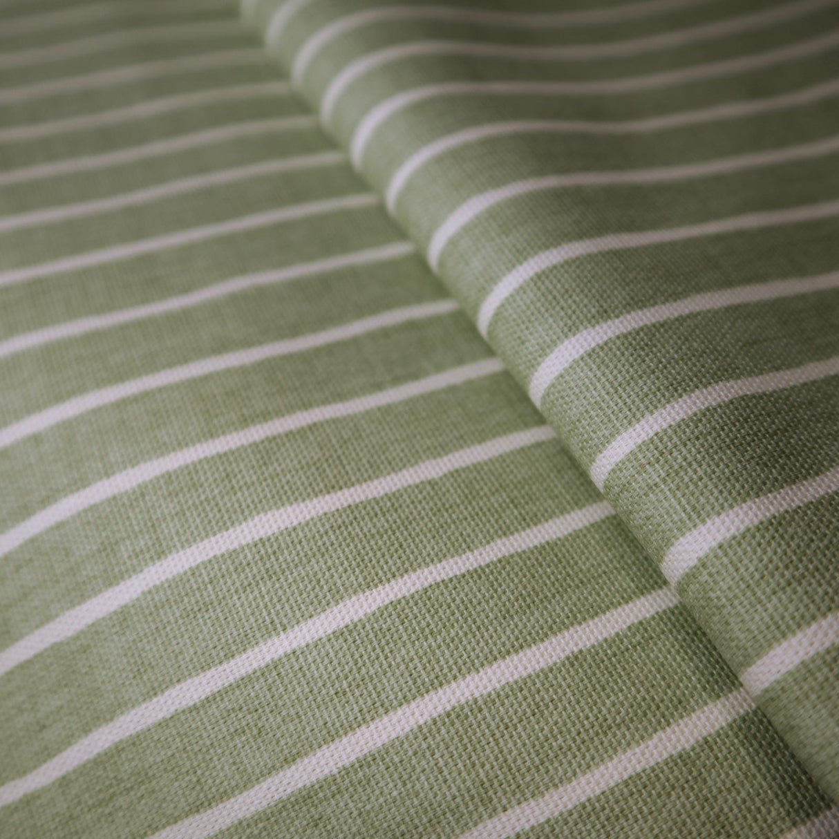 Pencil Stripe Lemongrass Made To Measure Roman Blind by Style Furnishings