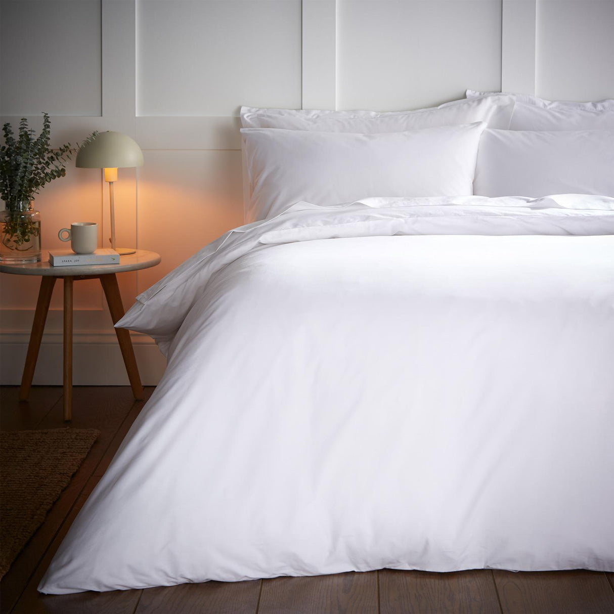 Temperature Controlling TENCEL™ White Duvet Cover Set