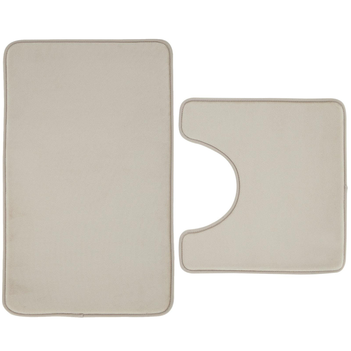 Anti-Bacterial Memory Foam Bath Mat & Pedestal Bathroom Set by Catherine Lansfield