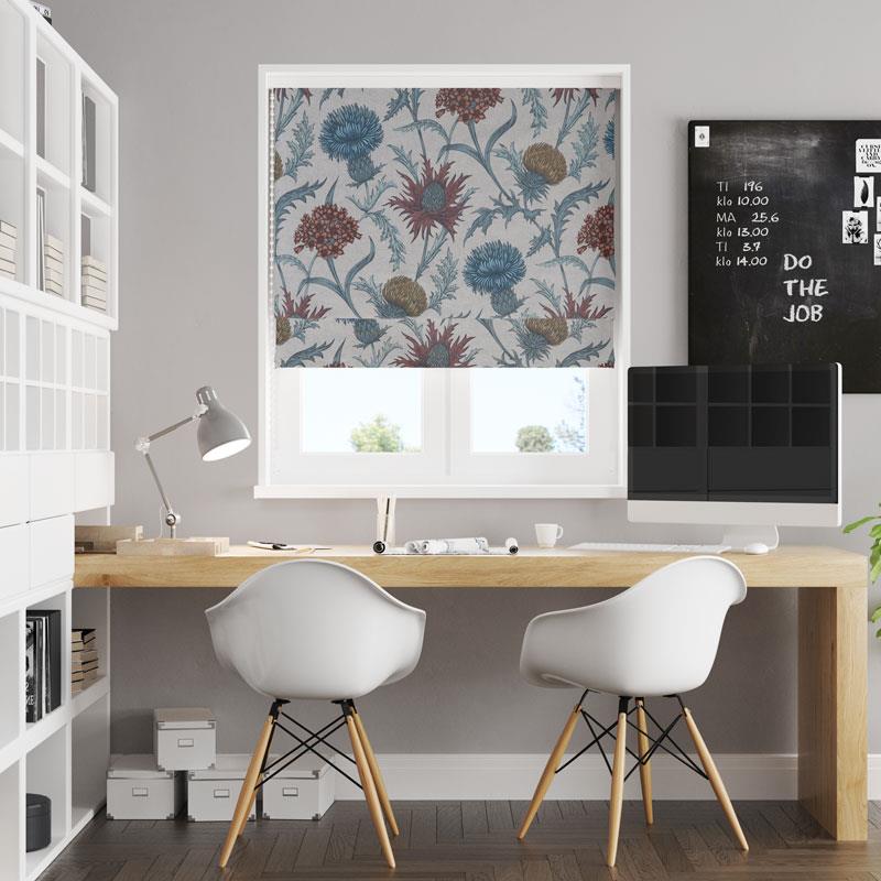 Acanthium Autumn Made To Measure Roman Blind by Style Furnishings