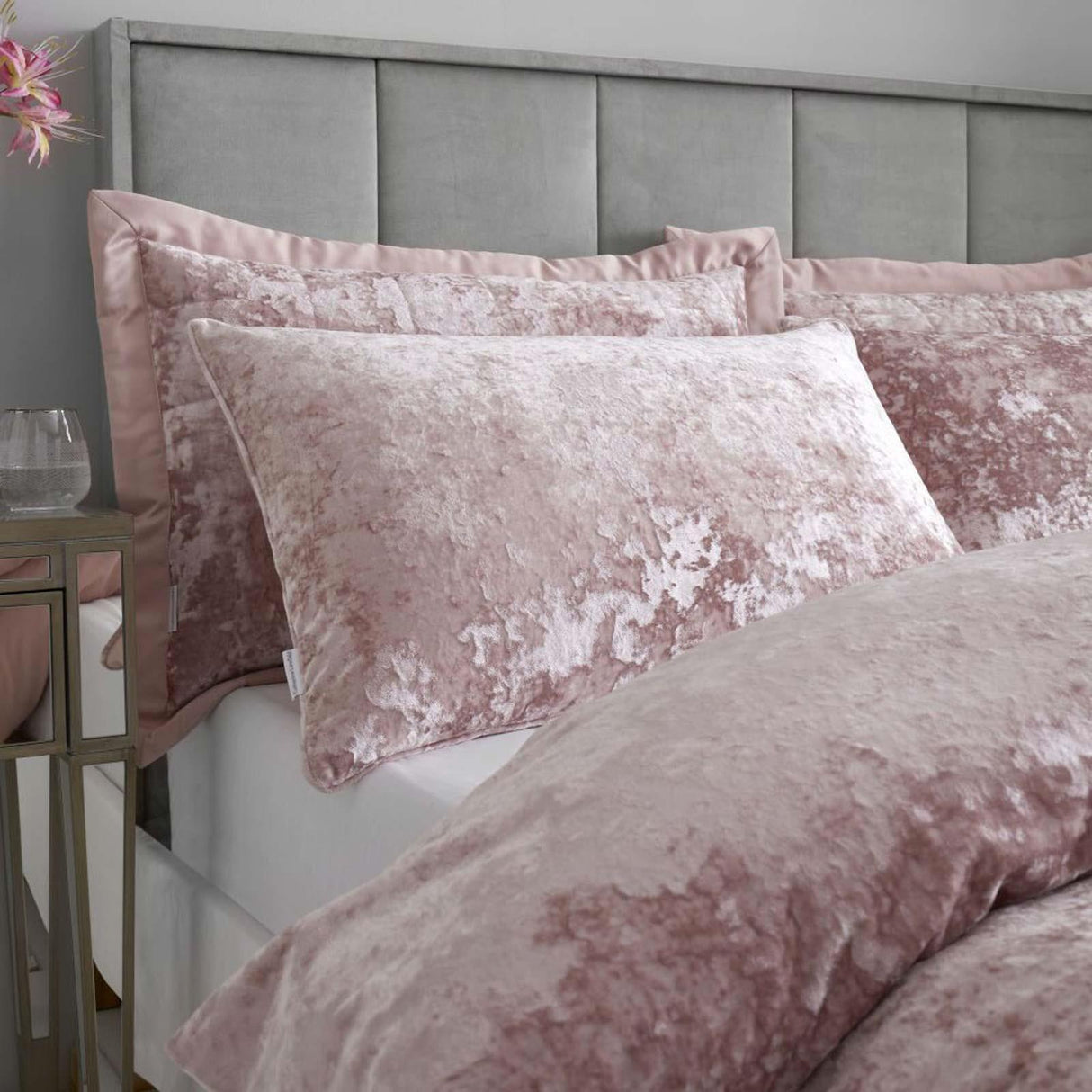 Crushed Velvet Duvet Cover Set by Catherine Lansfield