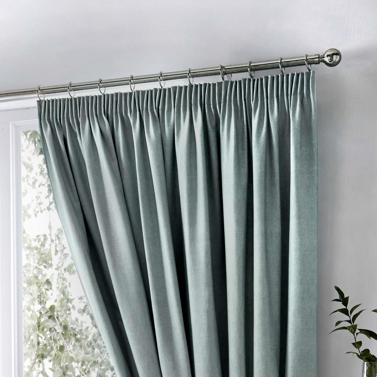 Dijon Blackout Tape Top Pencil Pleat Curtains by Fusion