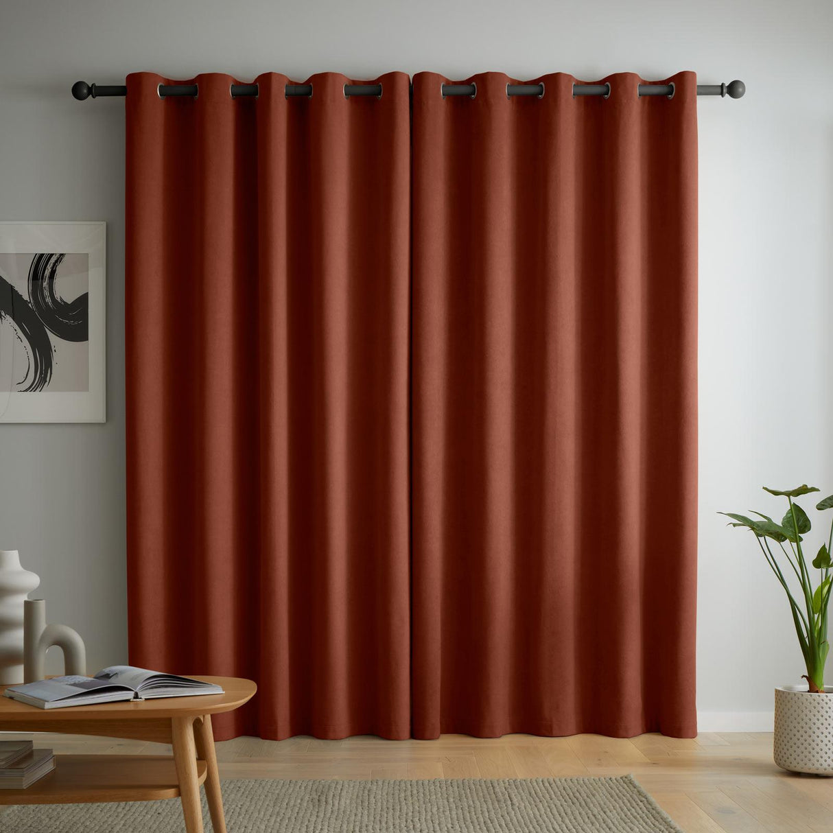 Wilson Velvet Blackout Thermal Eyelet Curtains by Catherine Lansfield