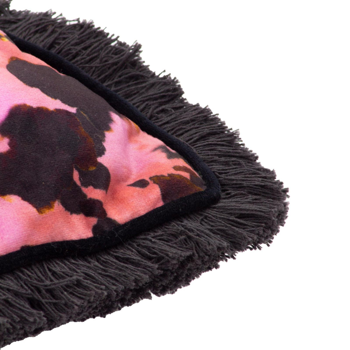 Colette Animal Print Fringed Cushion Cover by Paoletti 3