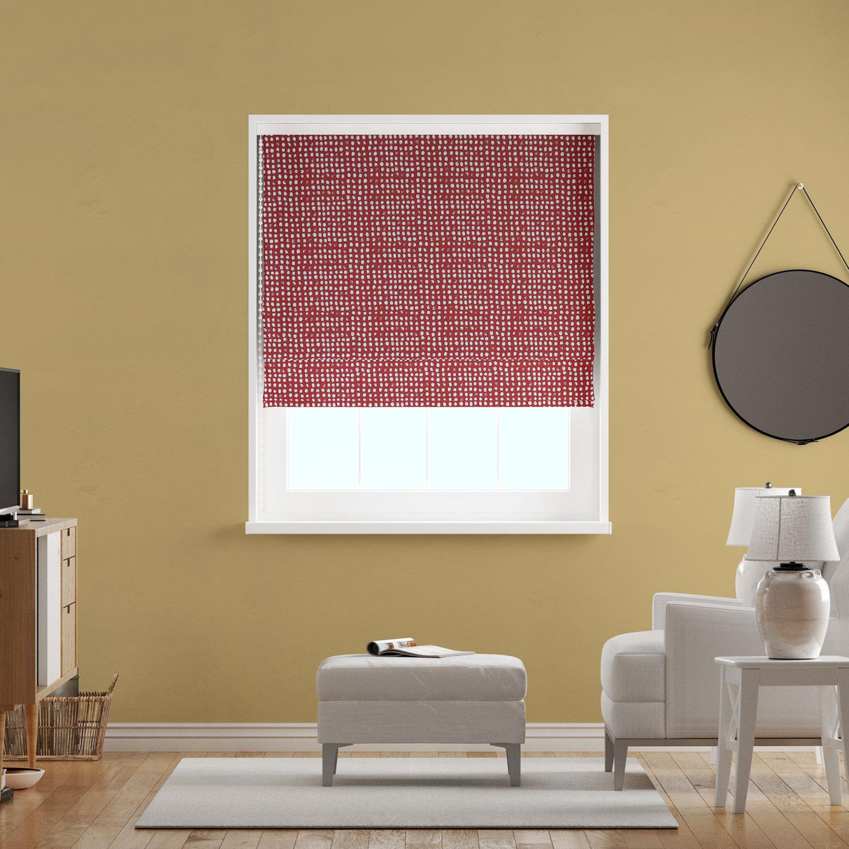 Dot Dot Scarlet Made To Measure Roman Blind by Style Furnishings