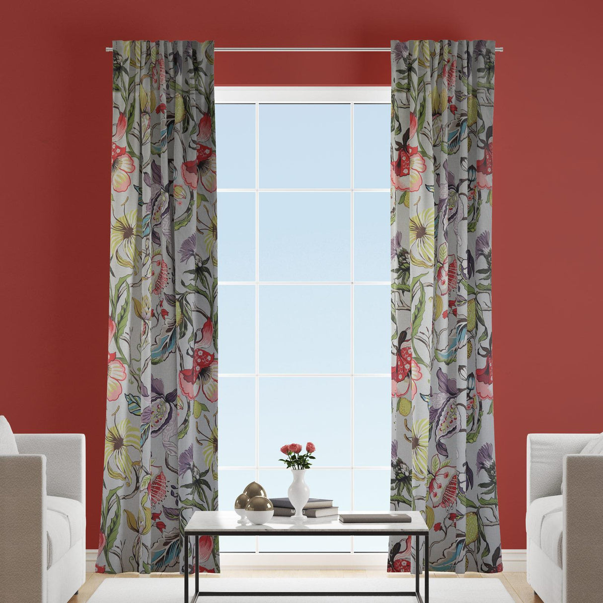 Morris Chintz Made To Measure Curtains by Style Furnishings