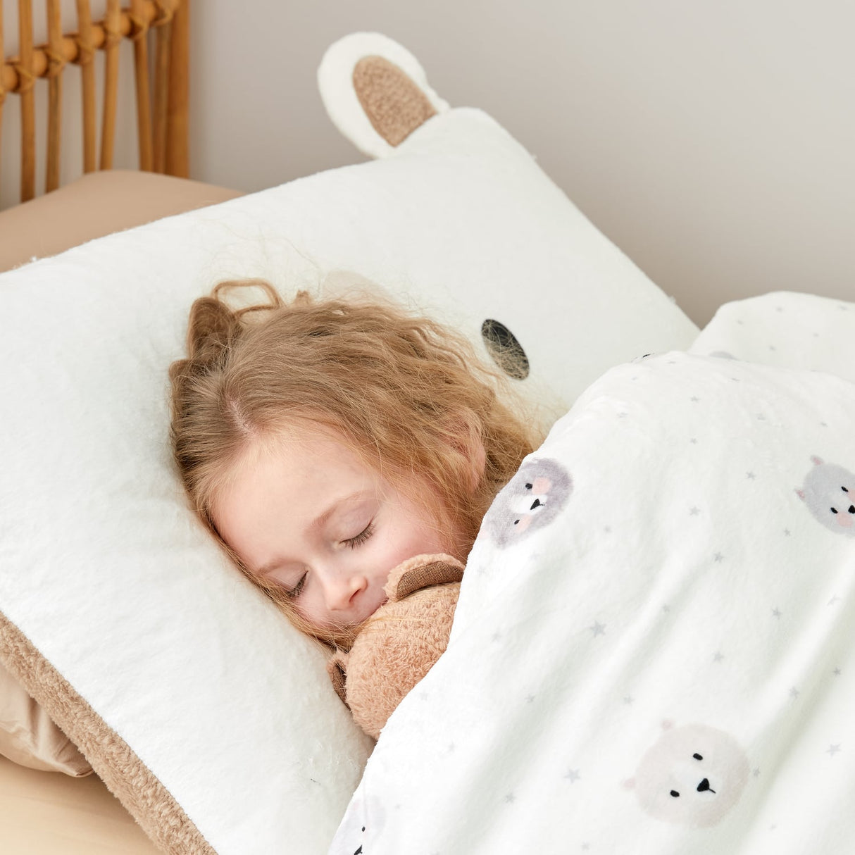 Catherine Lansfield Cosy Bear Duvet Cover Set Natural - Cosy Bear Duvet Set