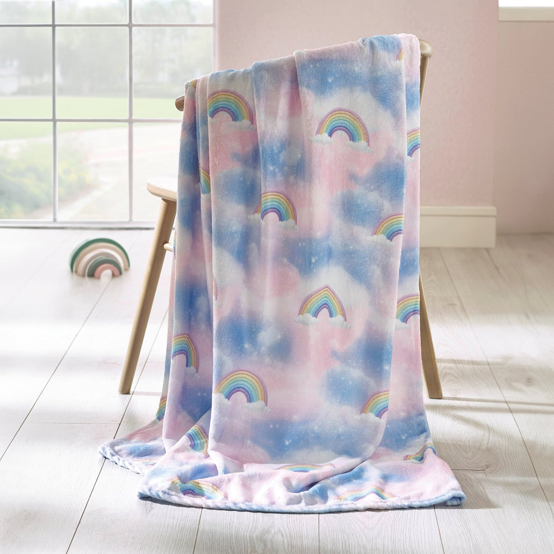 Catherine Lansfield Candy Unicorn Cosy Pink Throw Blanket 130cm x 170cm