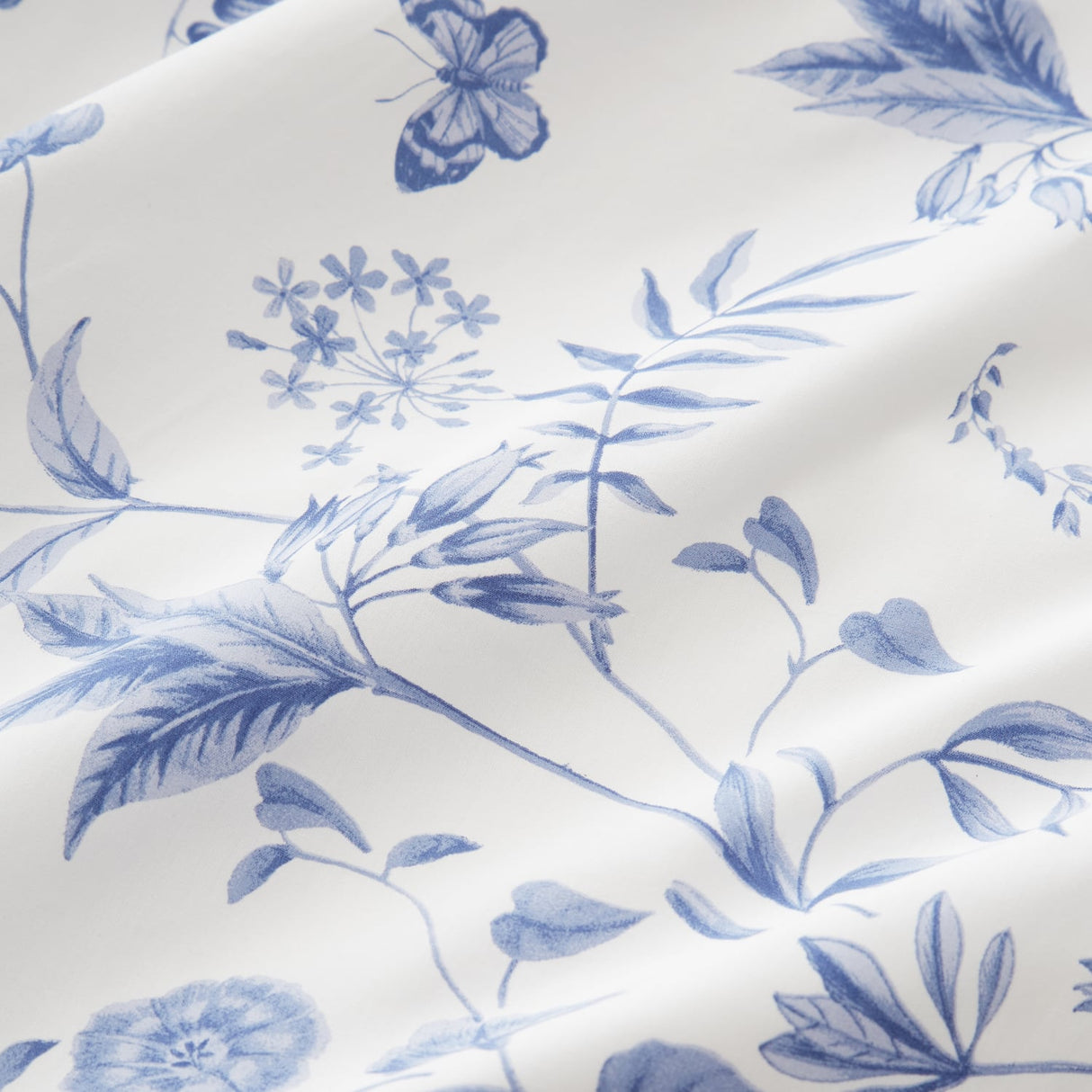 Bianca Fine Linens Thea Floral Duvet Cover Set - Thea Floral Blue Duvet Set
