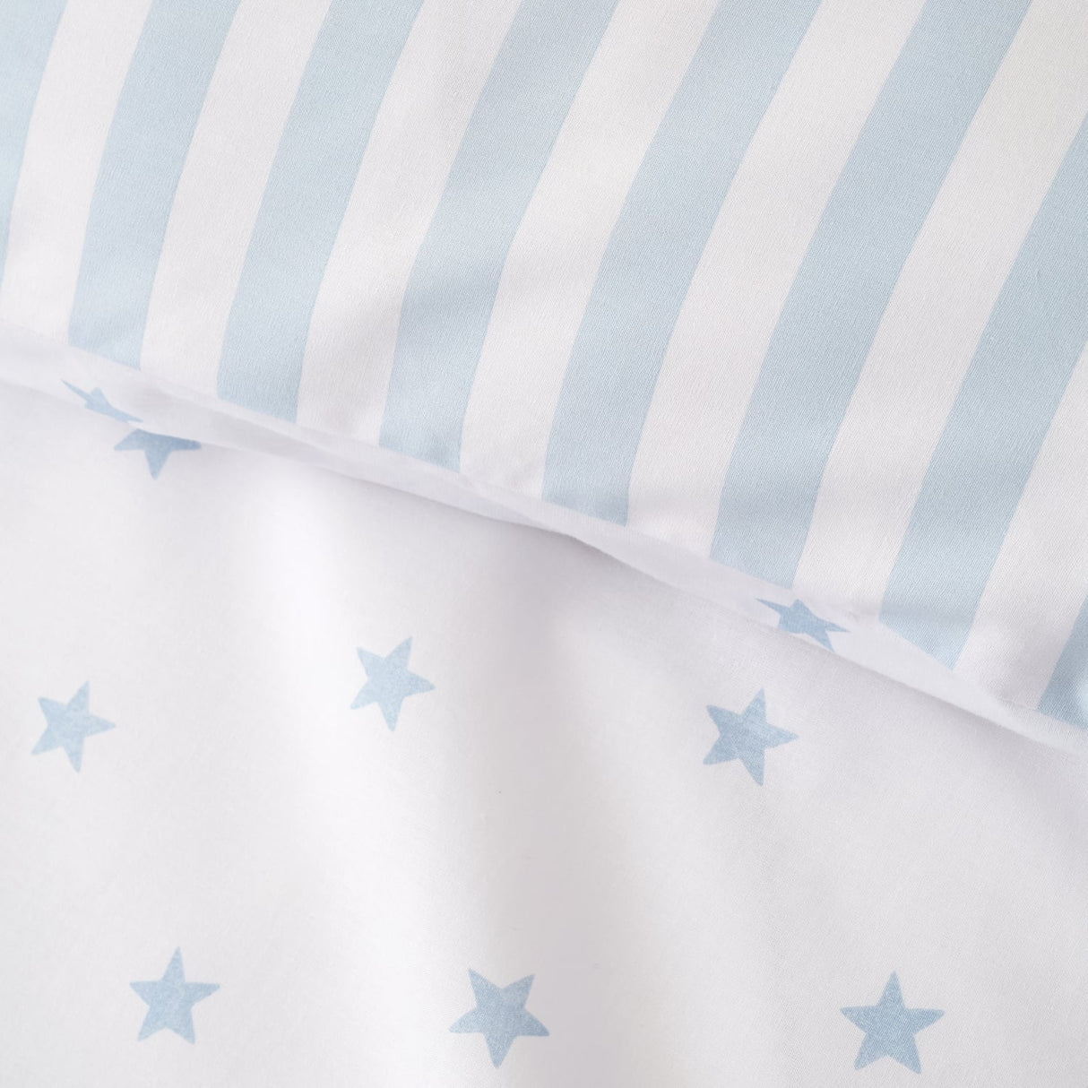 Bianca Fine Linens Mini Star & Stripes Duvet Cover Set - Mini Stars And Stripes Duvet Set Blue