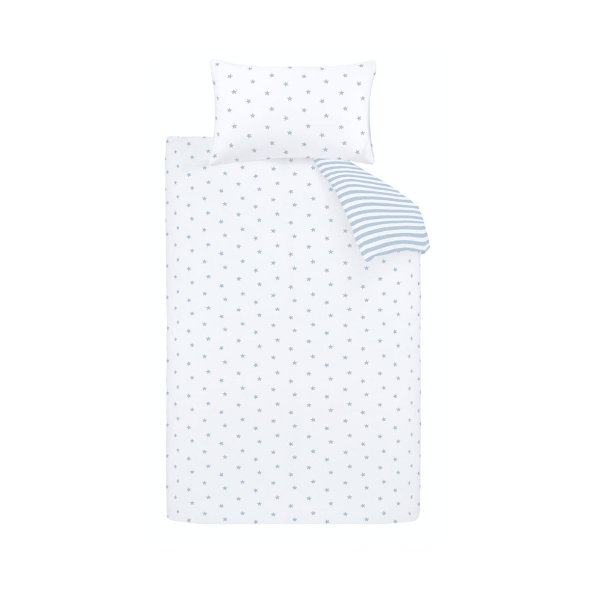 Bianca Fine Linens Mini Star & Stripes Duvet Cover Set - Mini Stars And Stripes Duvet Set Blue