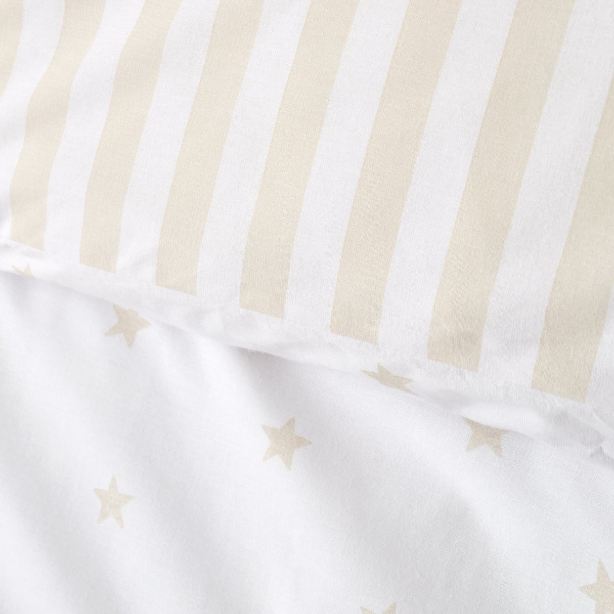 Bianca Fine Linens Mini Star & Stripes Duvet Cover Set - Mini Stars And Stripes Duvet Set Natural