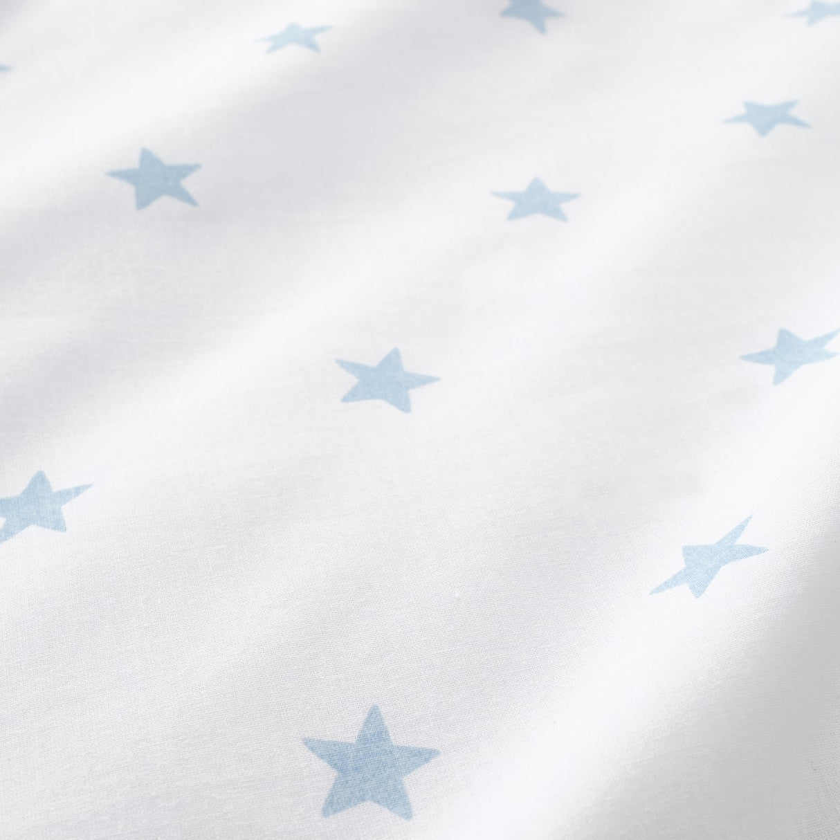 Bianca Fine Linens Mini Star & Stripes 25cm Deep Fitted Sheet - Mini Stars And Stripes Fitted Sheet Blue