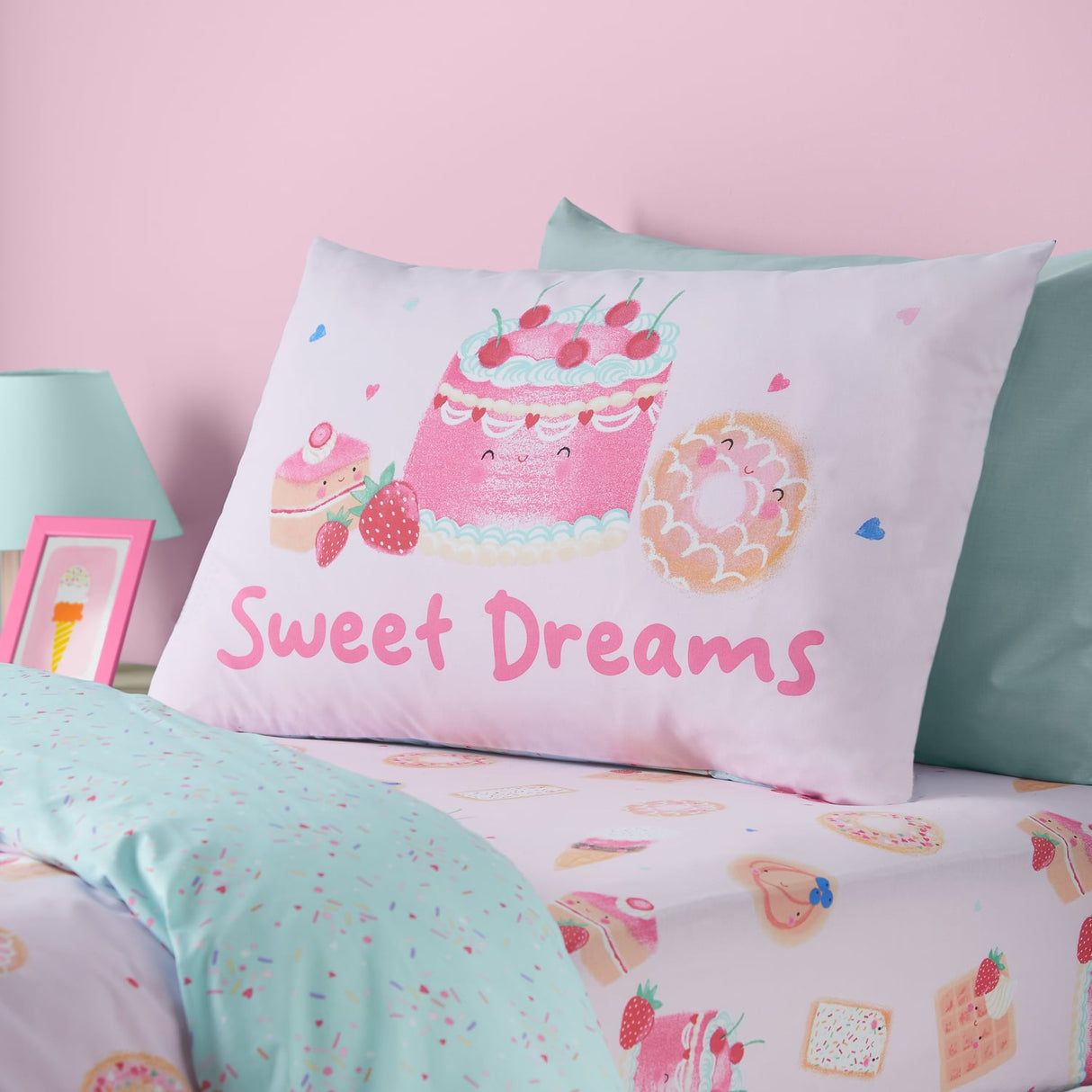 Catherine Lansfield Sweet Treats Duvet Cover Set - Sweet Treats Duvet Set