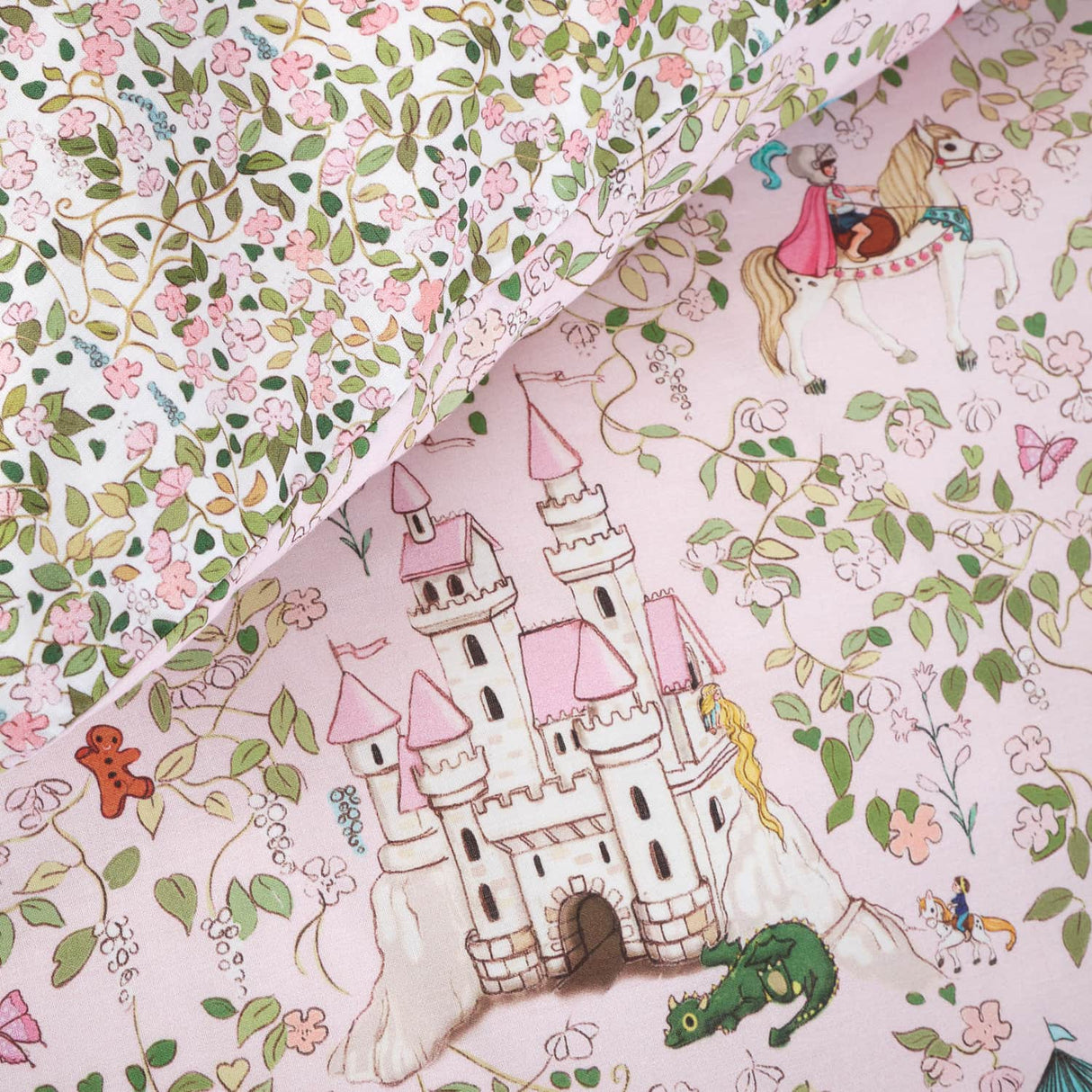 Belle & Boo Fairytale Duvet Cover Set - Pink - Fairytale Duvet Set