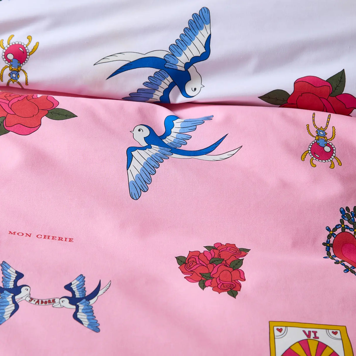 Mon Coeur Duvet Cover by Their Nibs