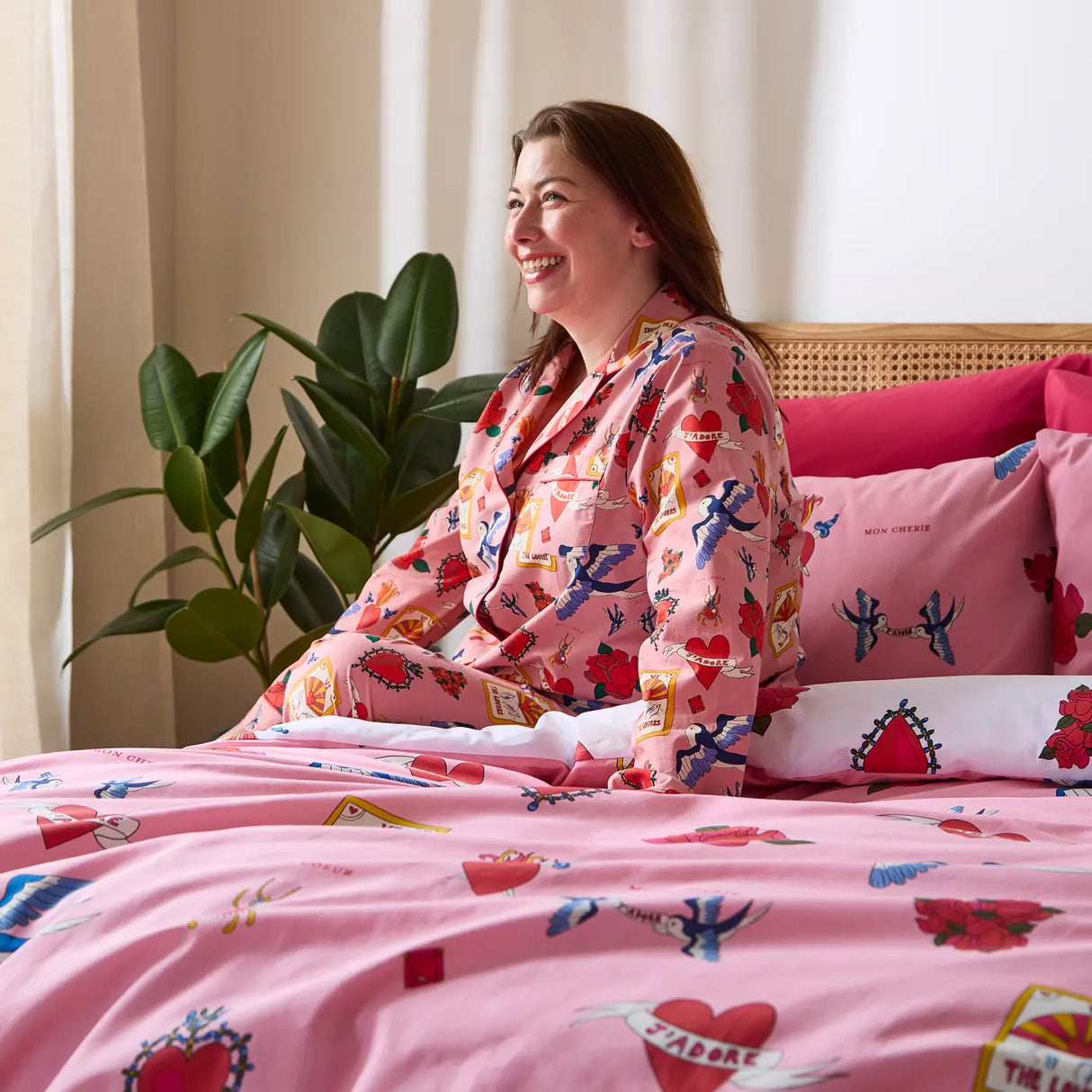 Mon Coeur Duvet Cover by Their Nibs