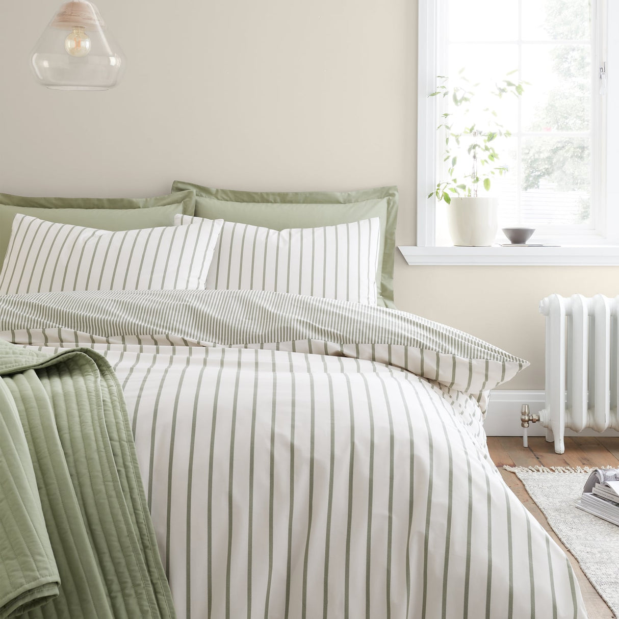 Bianca Fine Linens Hampton Stripe Duvet Cover Set