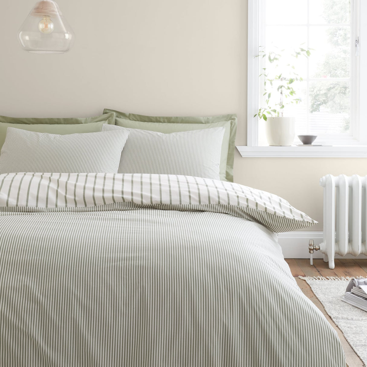 Bianca Fine Linens Hampton Stripe Duvet Cover Set - Hampton Stripe Duvet Set