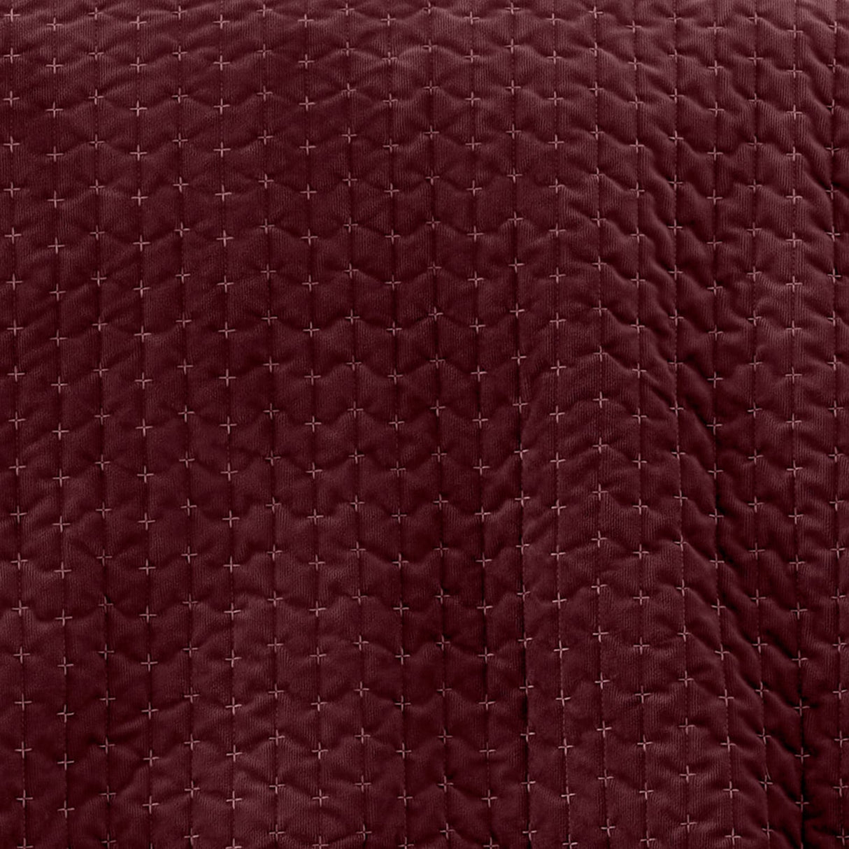 Bianca Fine Linens Attica Velvet Bedspread - Attica Velvet Burgundy Bedspread