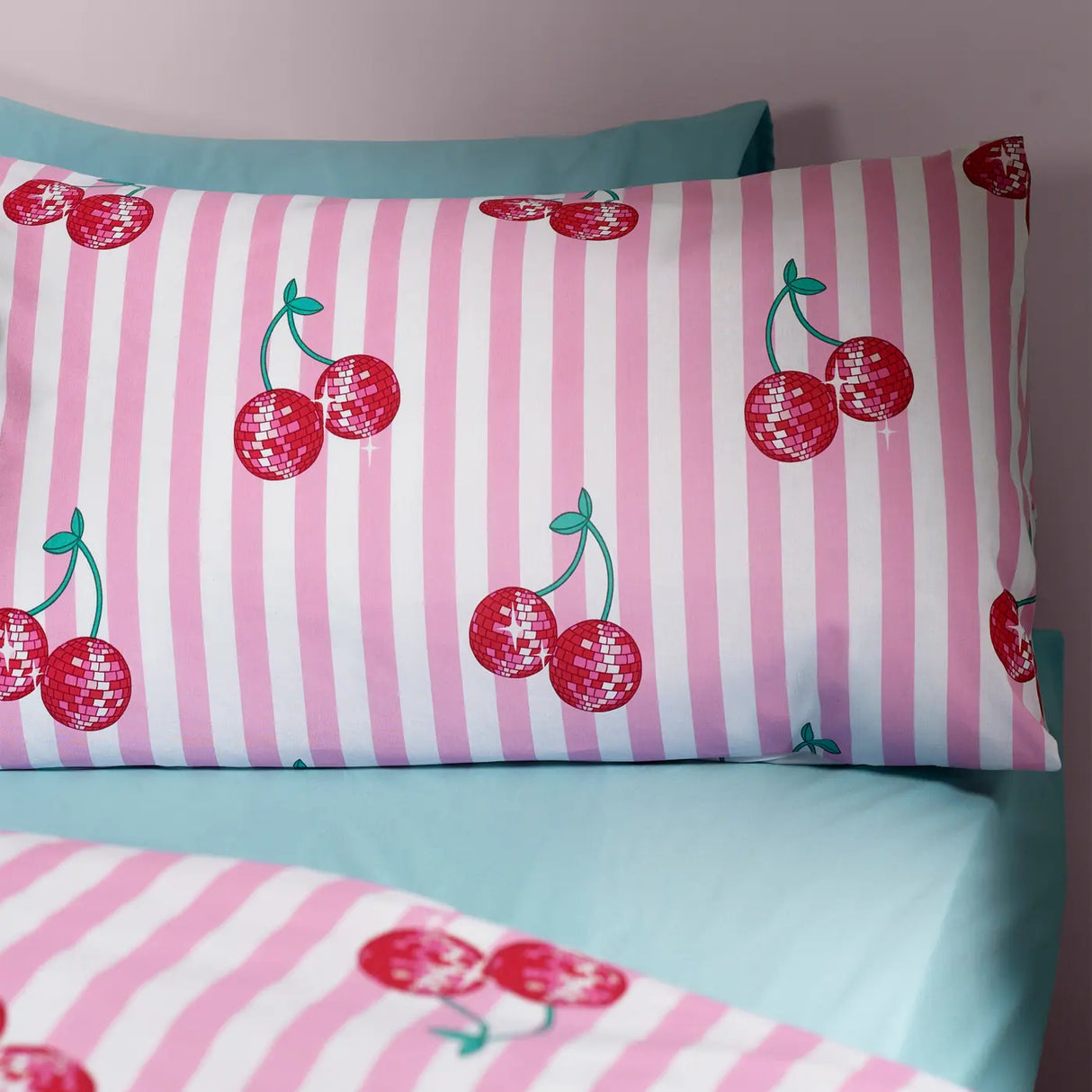 Disco Cherries Duvet Cover by Catherine Lansfield
