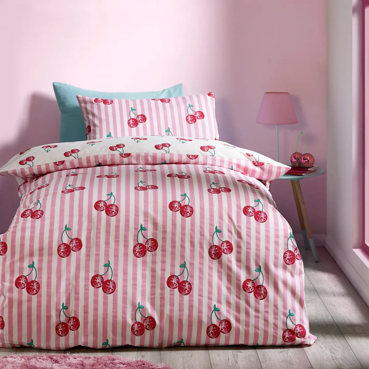 Disco Cherries Duvet Cover by Catherine Lansfield